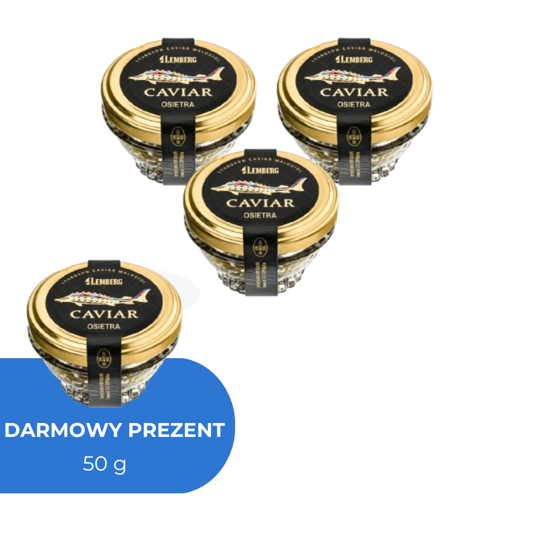 Kawior z jesiotra Osietra, 3 x 50g
