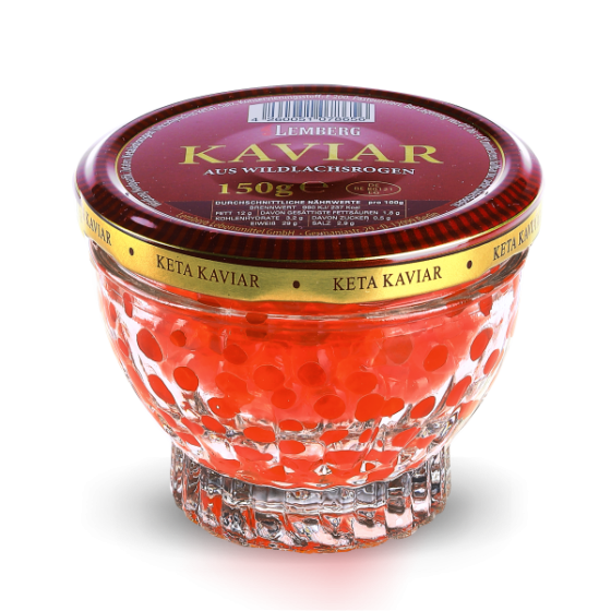Kawior z ikry łososia keta, 150g